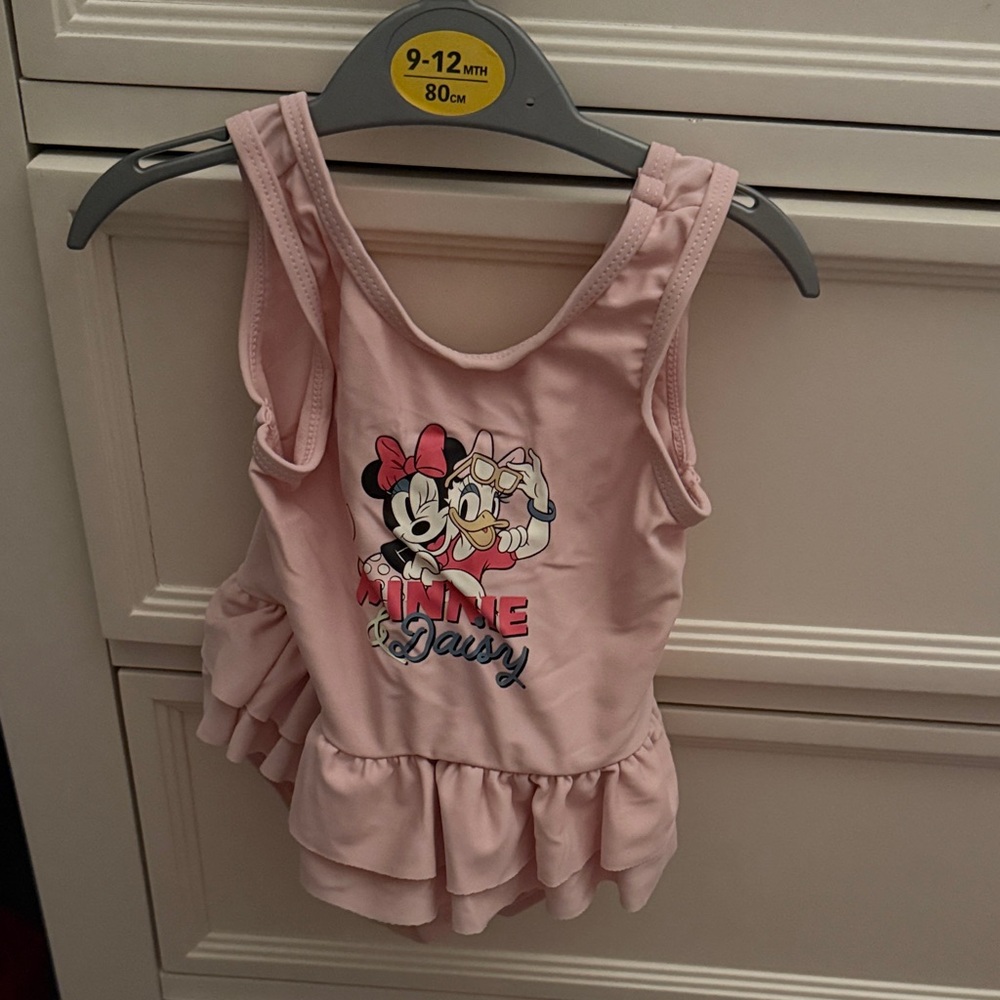 Pink Minnie and Daisy Baby Bathing Suit